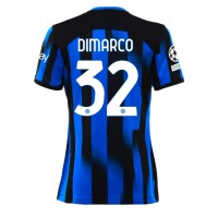 Inter Milan Federico Dimarco #32 Domáci Ženy futbalový dres 2023-24 Krátky Rukáv